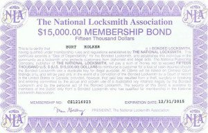 The Real Sandy Springs Locksmith National Locksmith Association Membership Bond