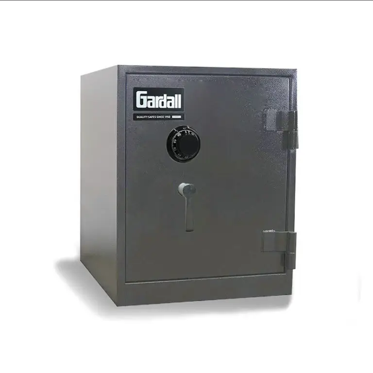 Gardall 2218 2 Fire Burglar Safe Gray Combo SideView xlp 1